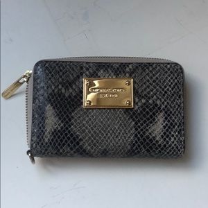 Michael Kors snakeskin wristlet
